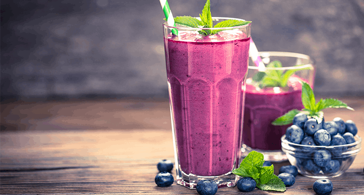 Blueberry Mint Green Smoothie